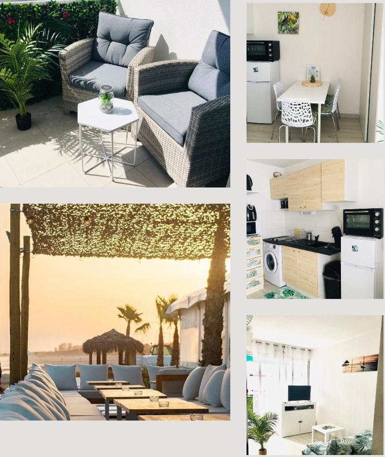 studio 25m2 climatisé - wifi gratuit - situé 150 metres mer - parking - avec balcon La Grande Motte Extérieur photo